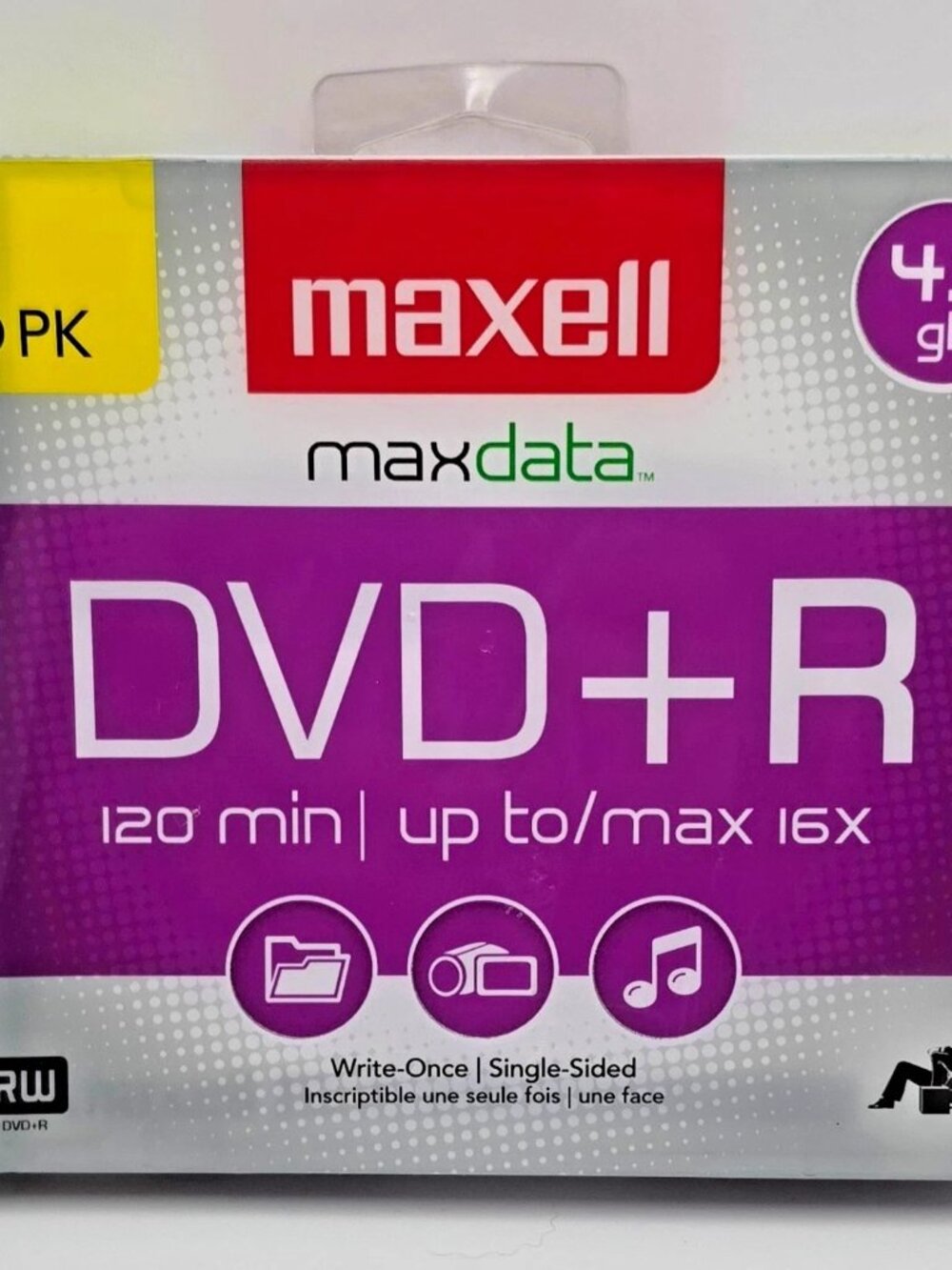 Maxell DVD Recordable Media - DVD+R - 16x - 4.70 GB - (2) 5 Pack -10 Total